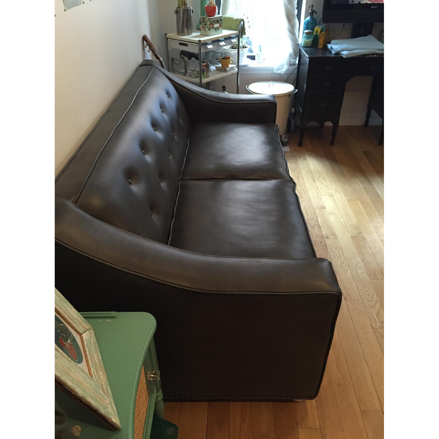 SofaCo Matte Leather Sleeper - image-3