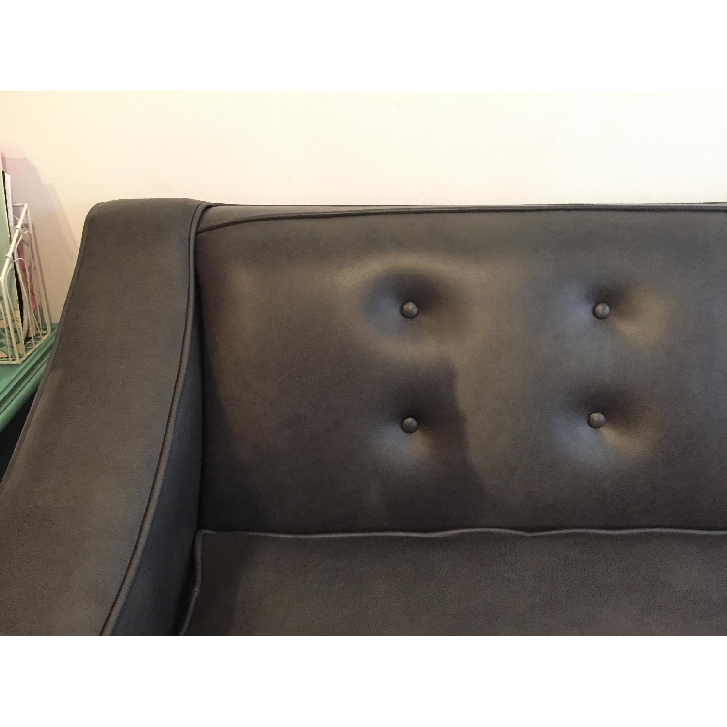 SofaCo Matte Leather Sleeper - image-5