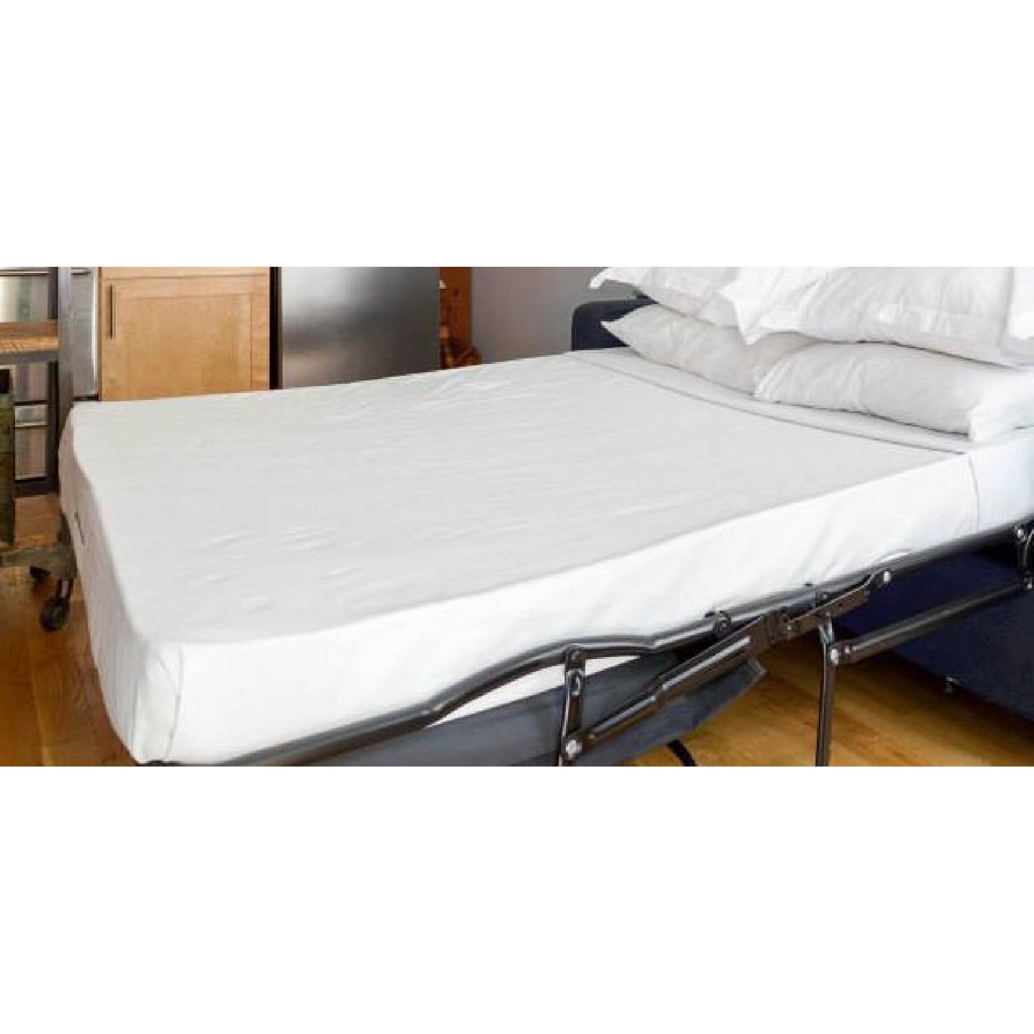 SofaCo Matte Leather Sleeper - image-7