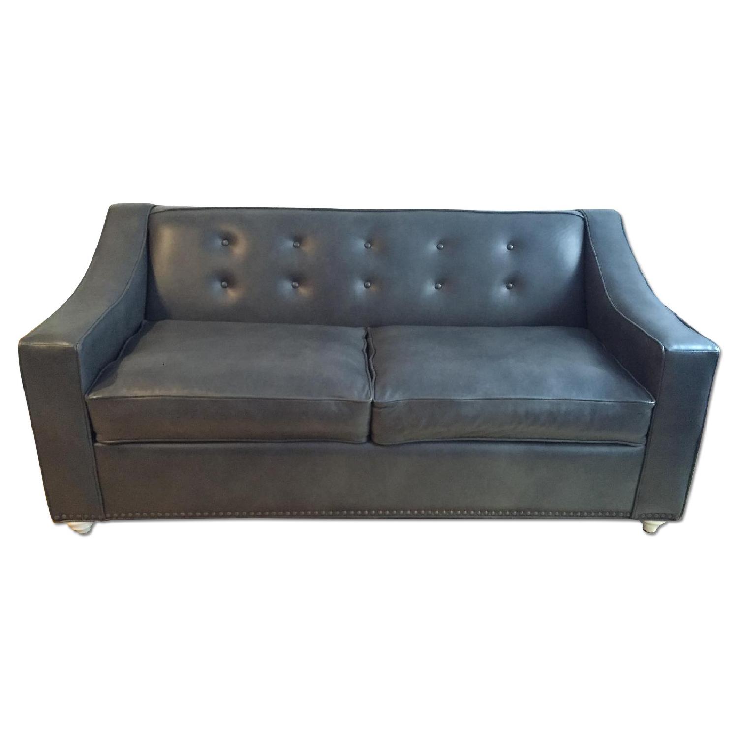 SofaCo Matte Leather Sleeper - image-0