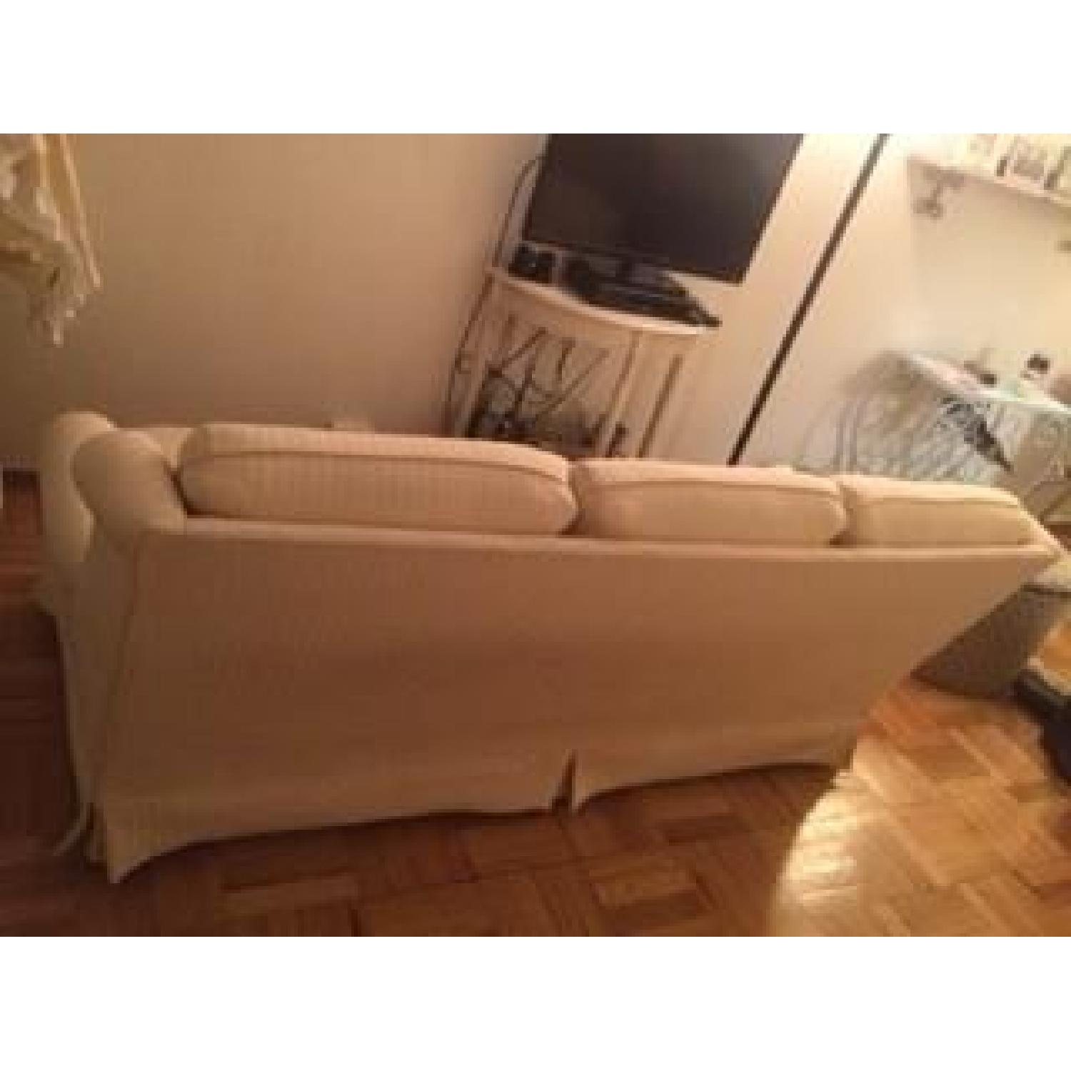 Off White 3 Seat Sofa - image-1