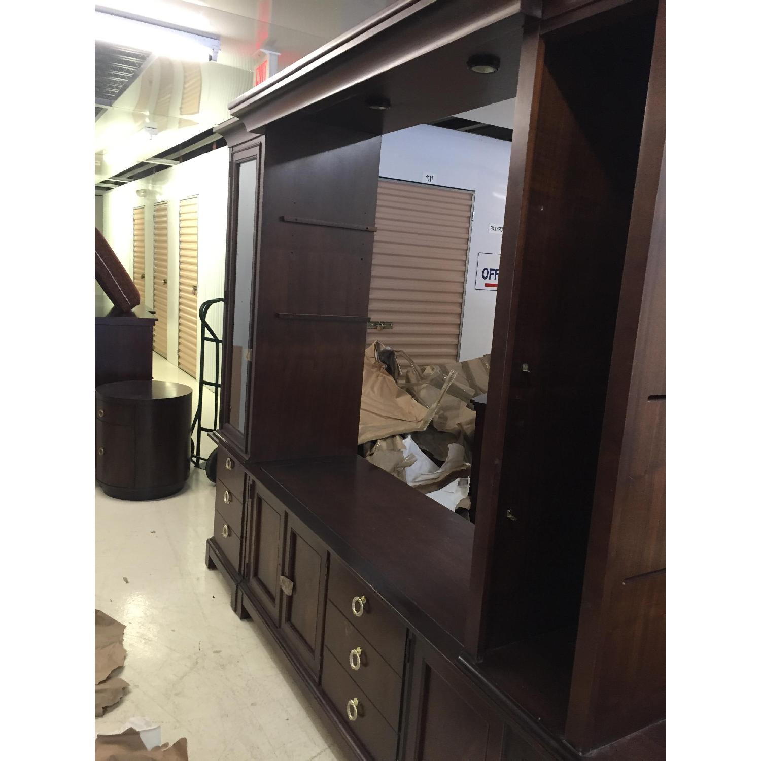 Stanley Furniture Co. 4 Piece Media Storage w/ Glass Shelves AptDeco