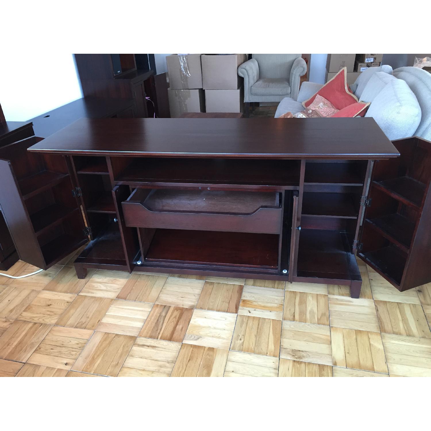 Pottery Barn Hudson Large Media Console AptDeco