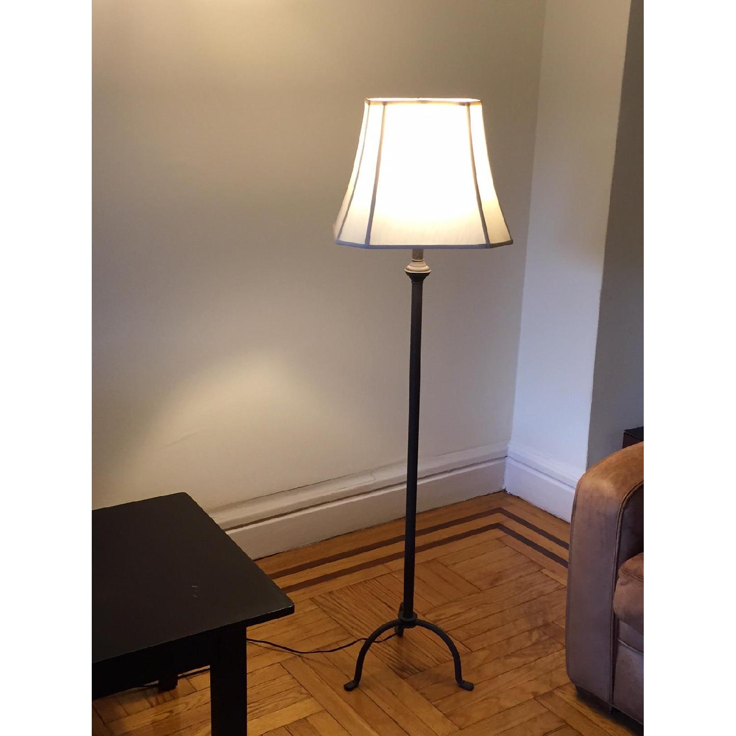 Pottery Barn Iron Lamps - Set of 2 - image-1