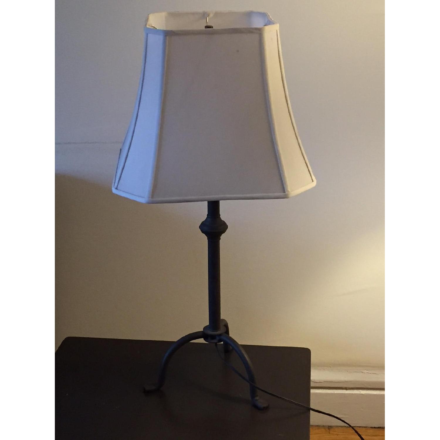 Pottery Barn Iron Lamps - Set of 2 - image-3