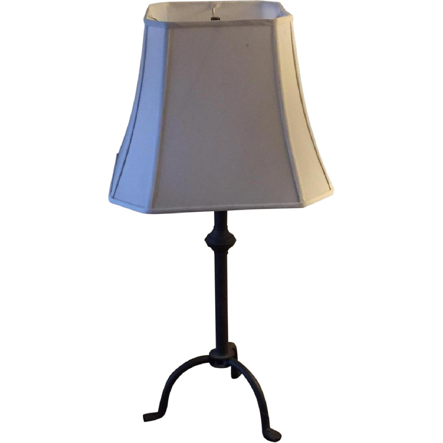 Pottery Barn Iron Lamps - Set of 2 - image-5