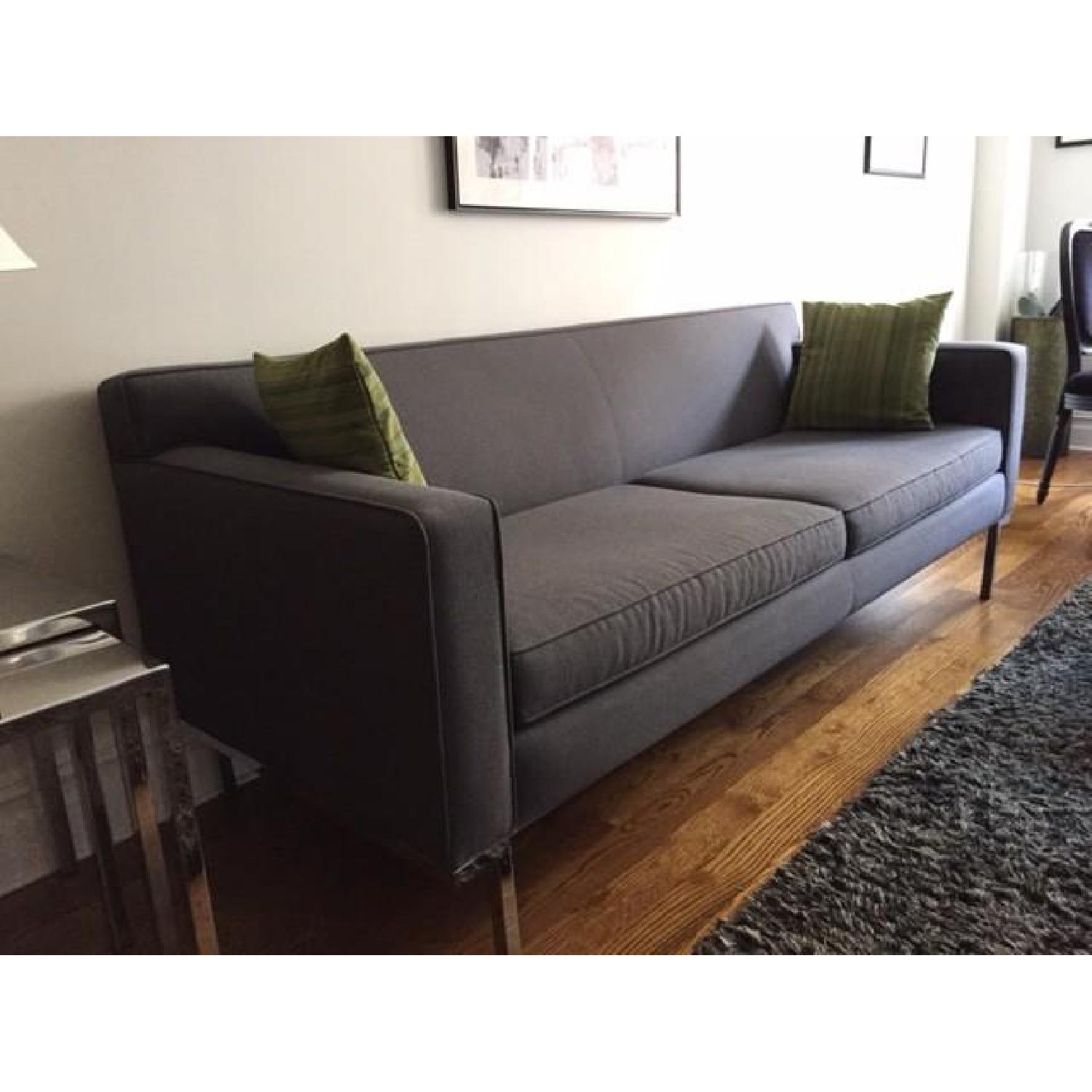 Design Within Reach Theatre Sofa in Grey Fabric - image-1