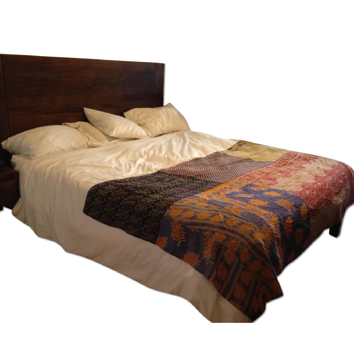 West Elm Boerum Bed in Cafe - image-0