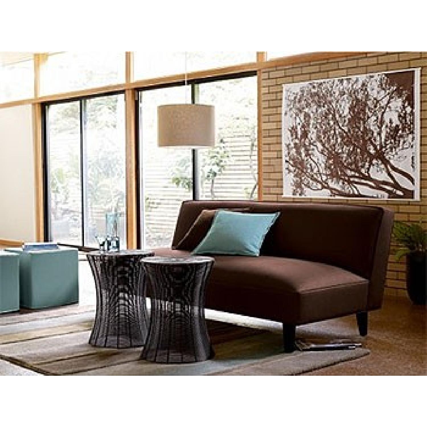 Marimekko Tuuli Fabric Wall Art in Brown and White - image-2