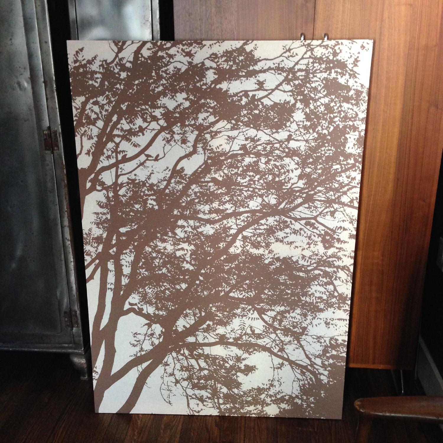 Marimekko Tuuli Fabric Wall Art in Brown and White - image-6