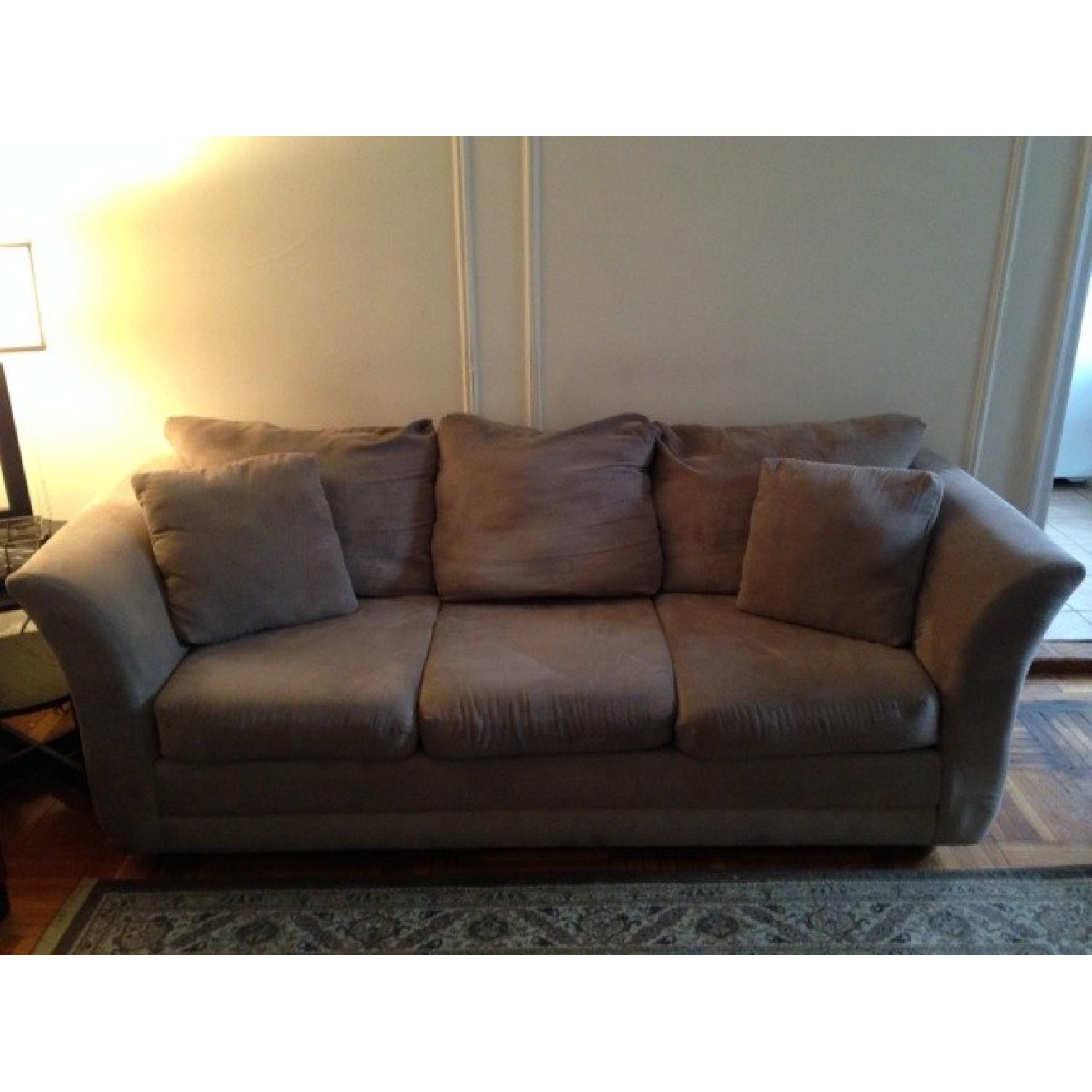 Jennifer Convertibles Klaussner Custom Fabric Sofa - image-1