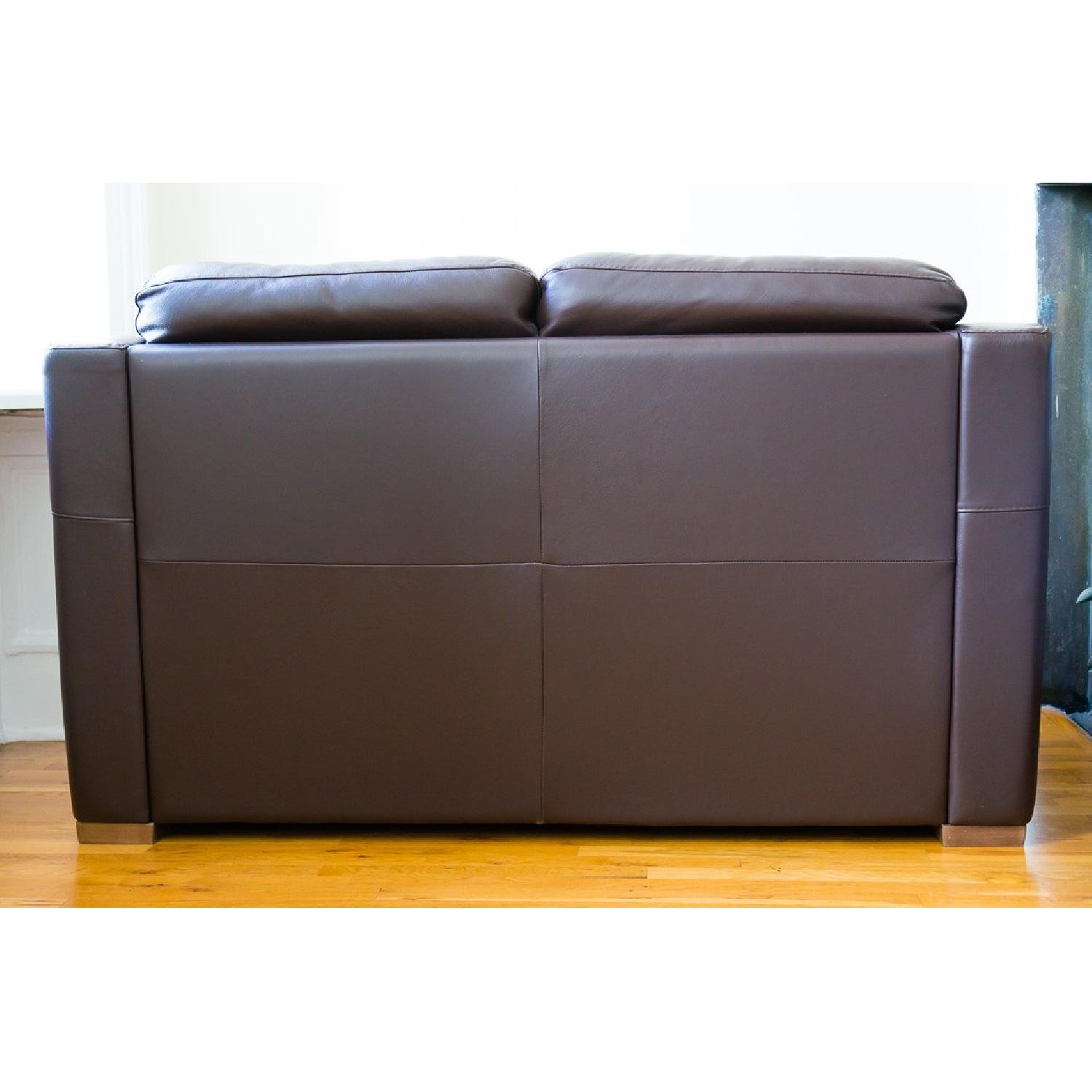 Natuzzi Leather Loveseat - image-2
