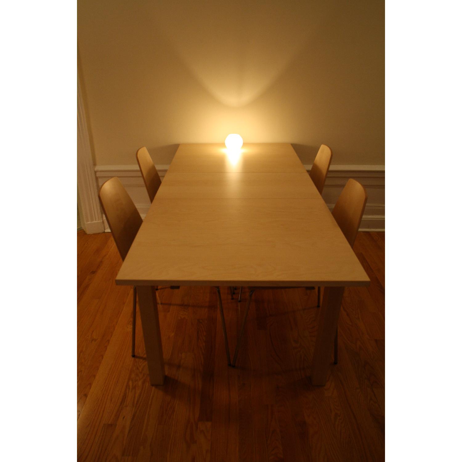 Ikea Expandable Birch Veneer Dining Table - AptDeco