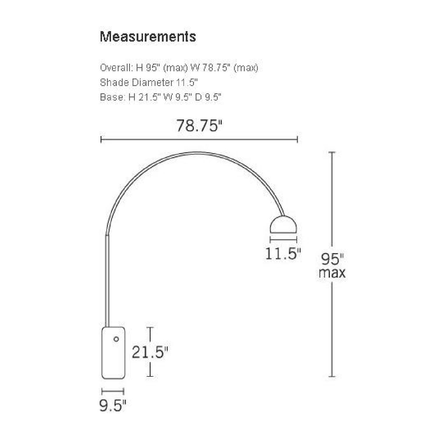 Arco Chrome Floor Lamp - image-4