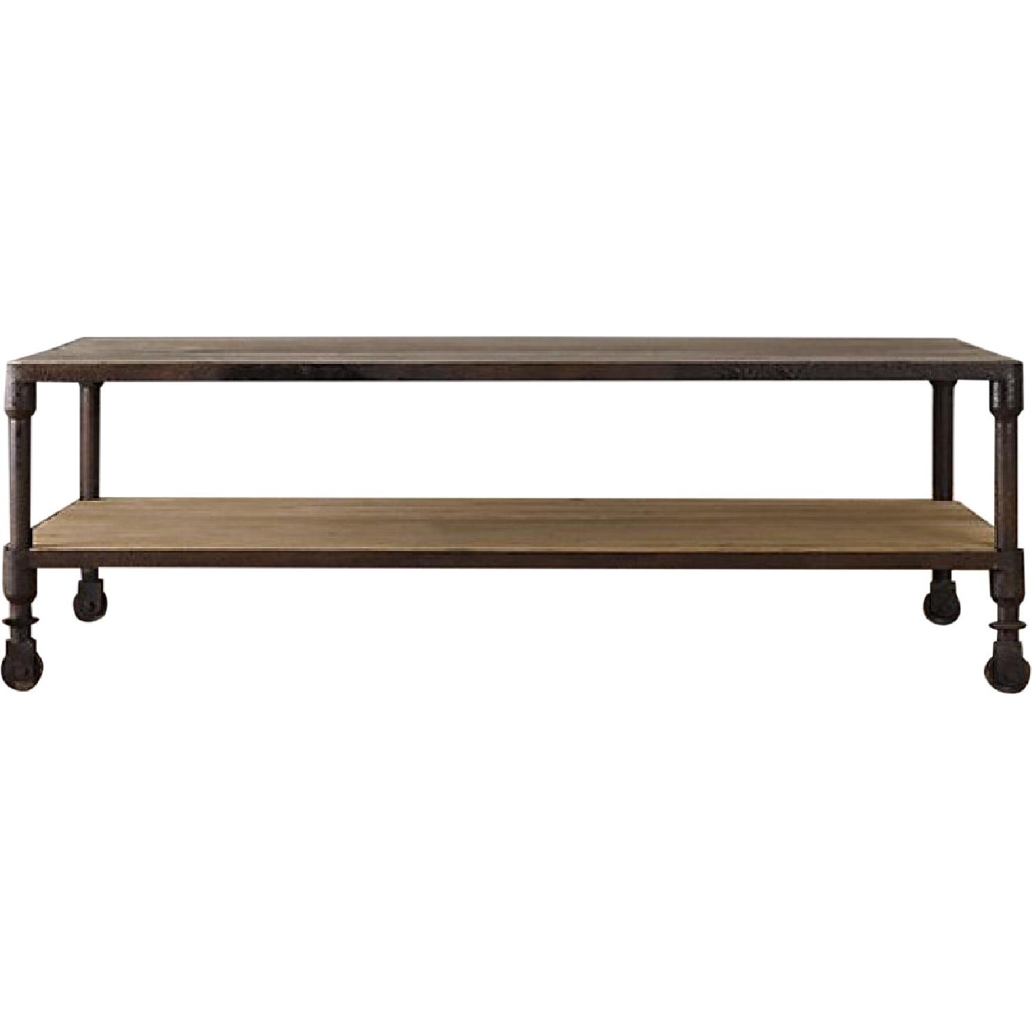Restoration Hardware Dutch Industrial Coffee Table AptDeco