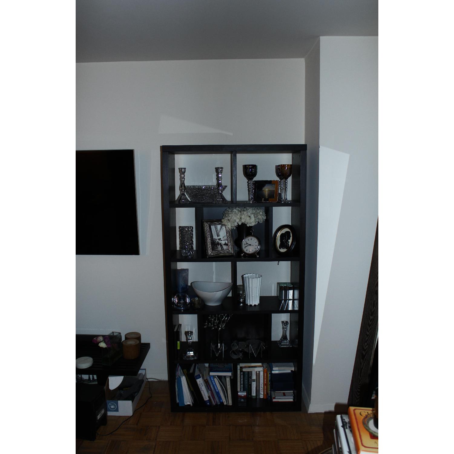 West Elm Espresso Wood Book Shelf - image-3