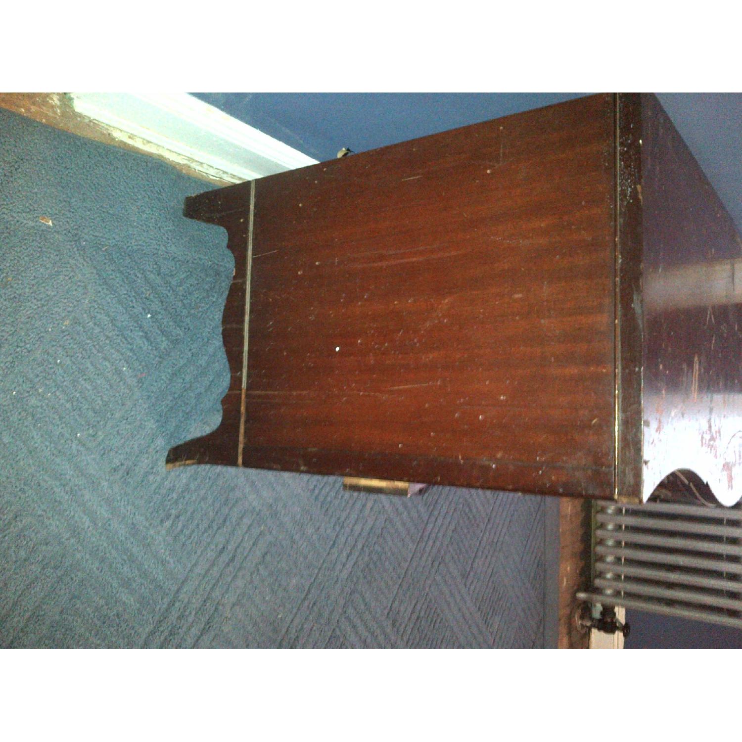 Vintage Wood 9-Drawer Desk - image-2