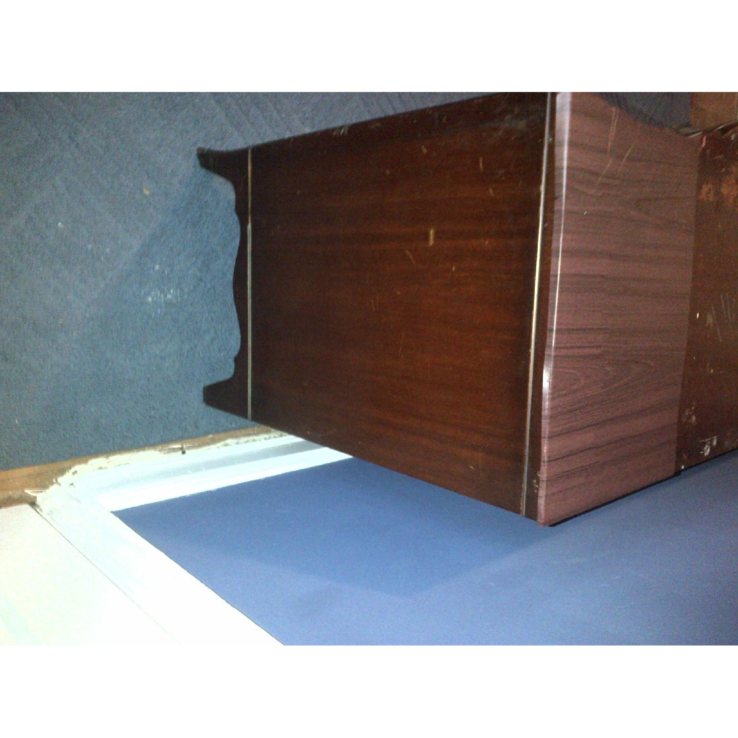 Vintage Wood 9-Drawer Desk - image-3