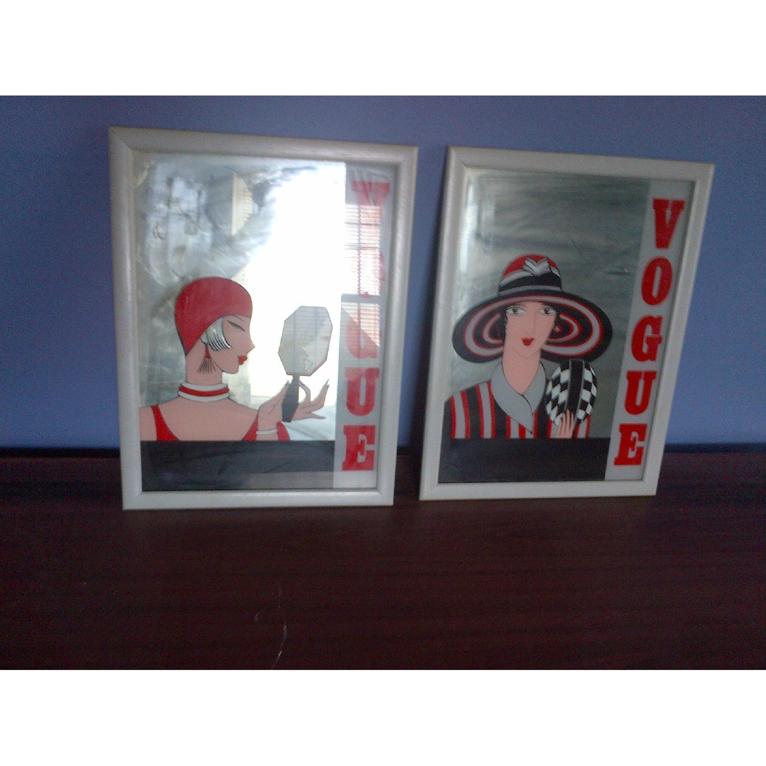 Mirrored Wall Art - Pair - image-1