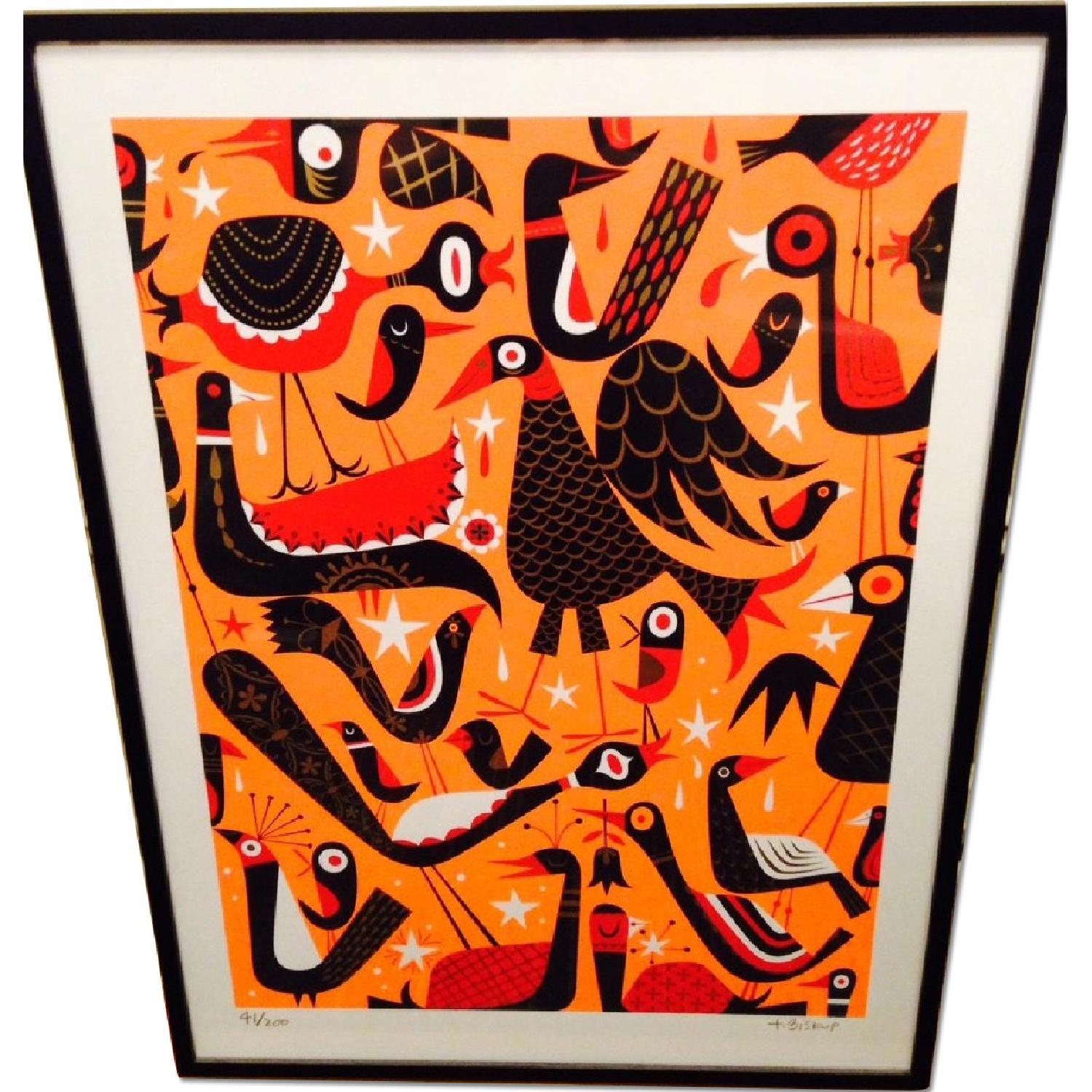 Tim Biskup Bird Virus 41/100 Framed Print Lowbrow Art - image-5