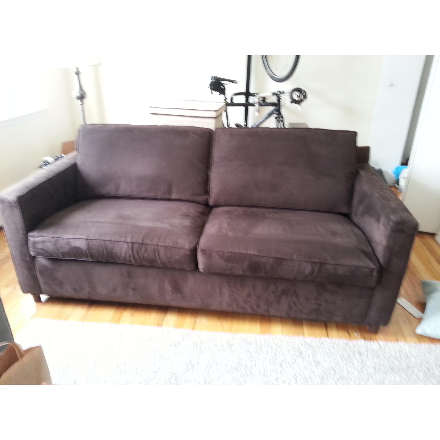 Crate & Barrel Troy Sleeper Sofa - image-1