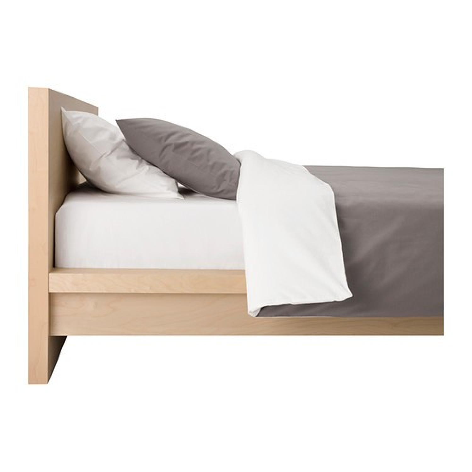 Ikea Full Size Wood Bed Frame AptDeco