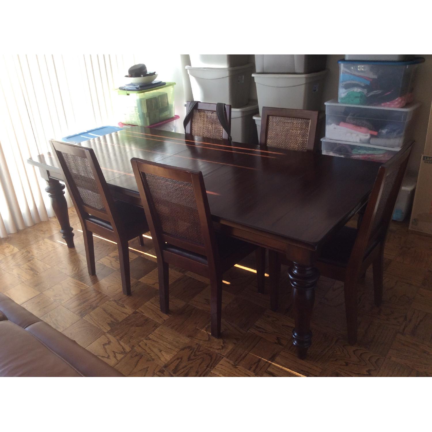 Pottery Barn Montego Dining Table w/ 6 Chairs - image-1