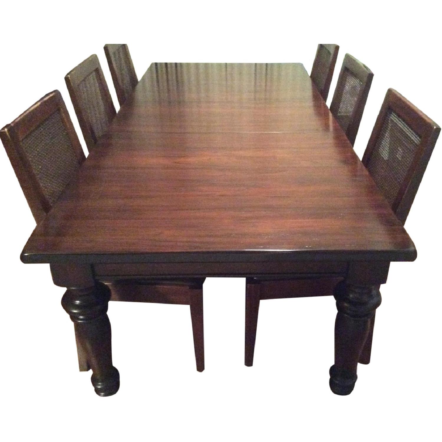 Pottery Barn Montego Dining Table w/ 6 Chairs - image-0