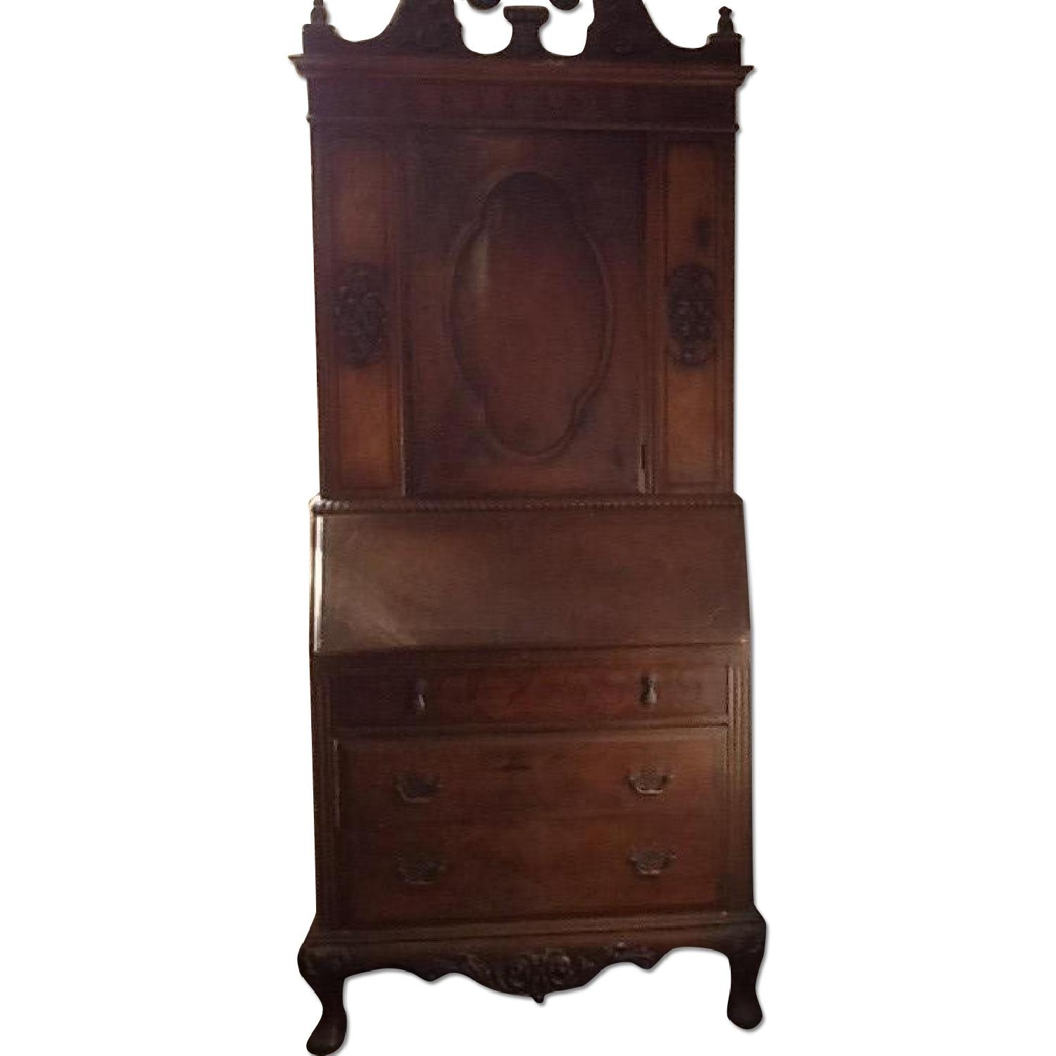 Antique Secretary Dresser/Desk/Armoire AptDeco