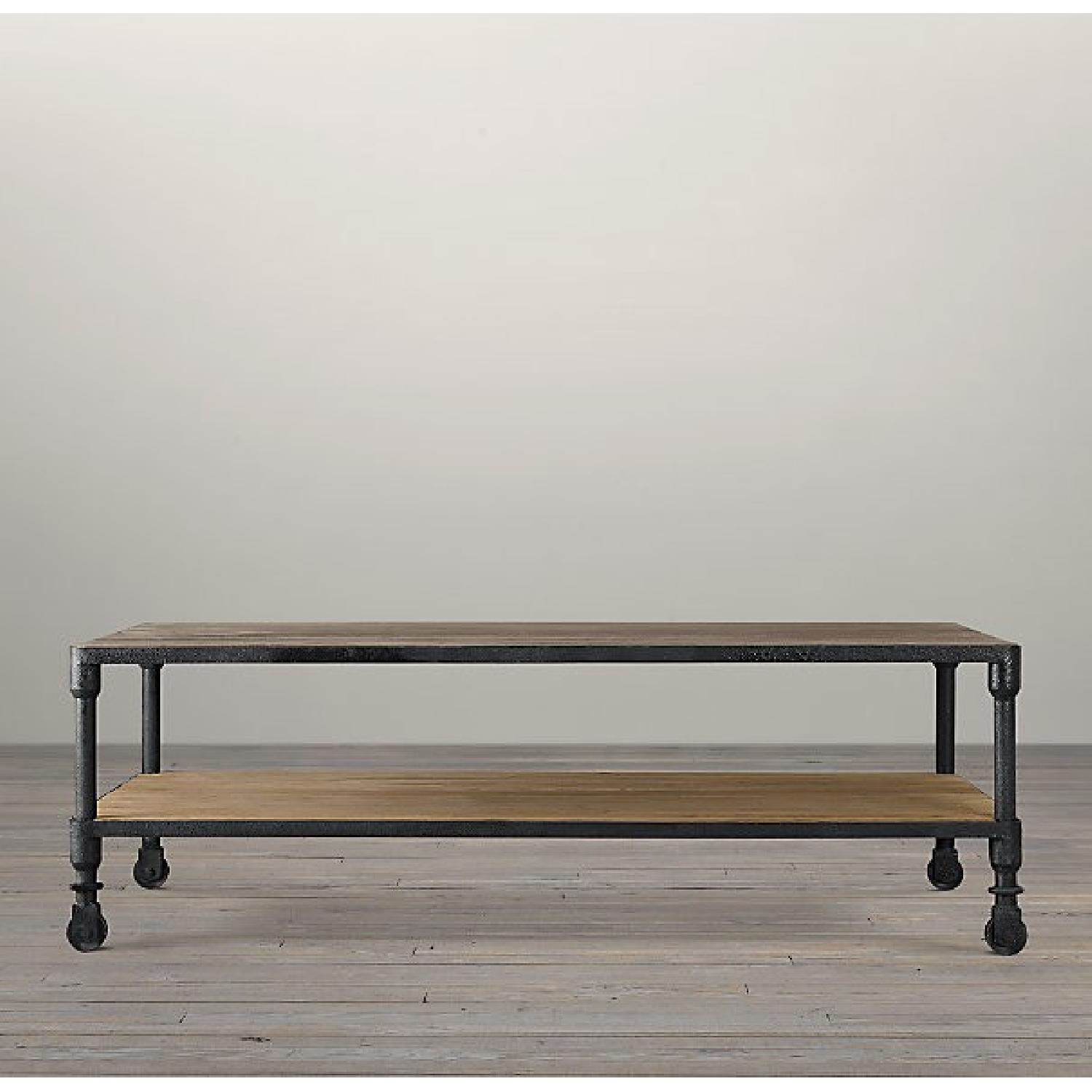 Restoration Hardware Dutch Industrial Coffee Table AptDeco