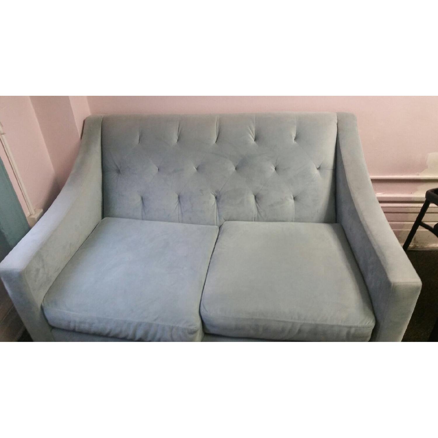 Macy's Chloe Velvet Tufted Loveseat - image-1