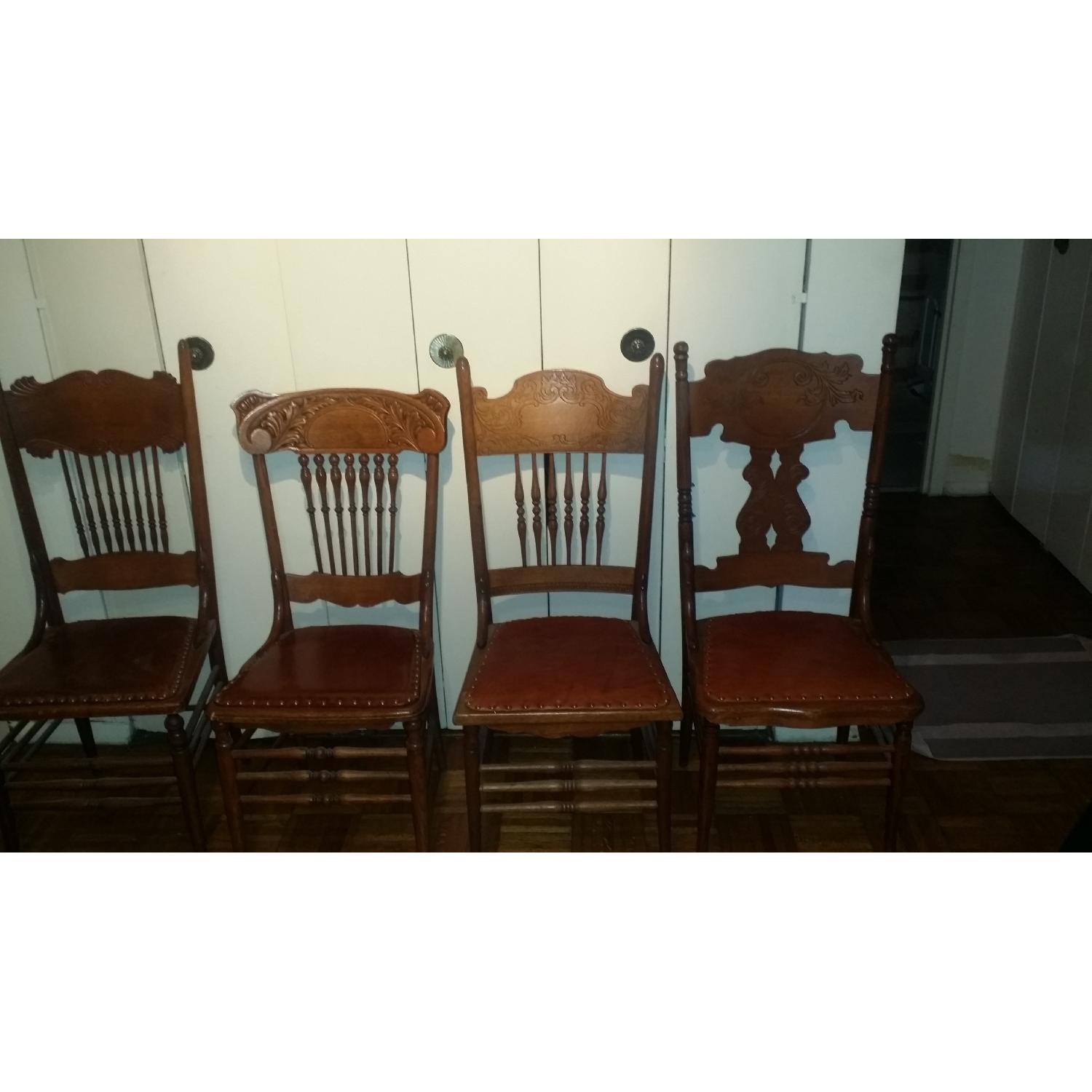 Rustic Hand Crafted Chairs - Set of 4 - image-1