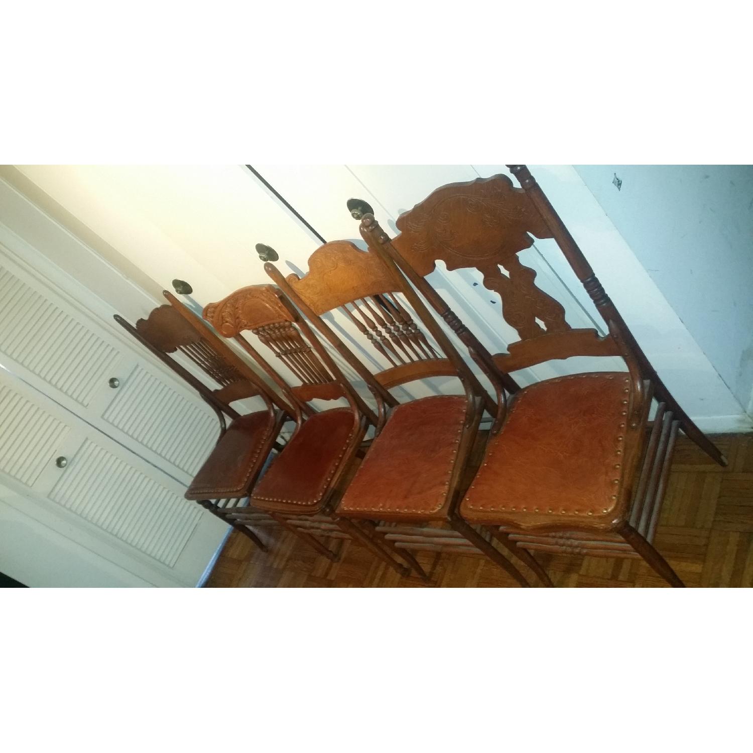 Rustic Hand Crafted Chairs - Set of 4 - image-2