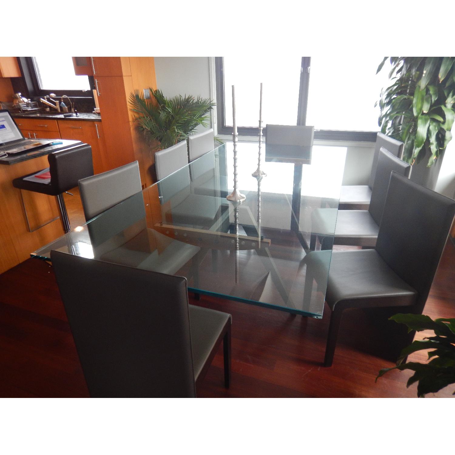 Poltrona Frau Leather Dining Chairs - Set of 8 - image-2