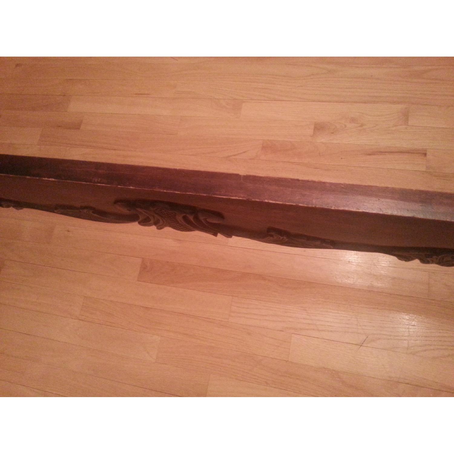 Fabulous & Baroque French Rococo Hand-Carved Mahogany Bed - image-16