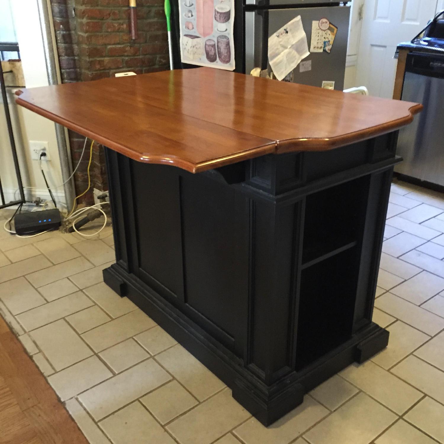 Home Styles Distressed Oak Top Kitchen Island - image-1
