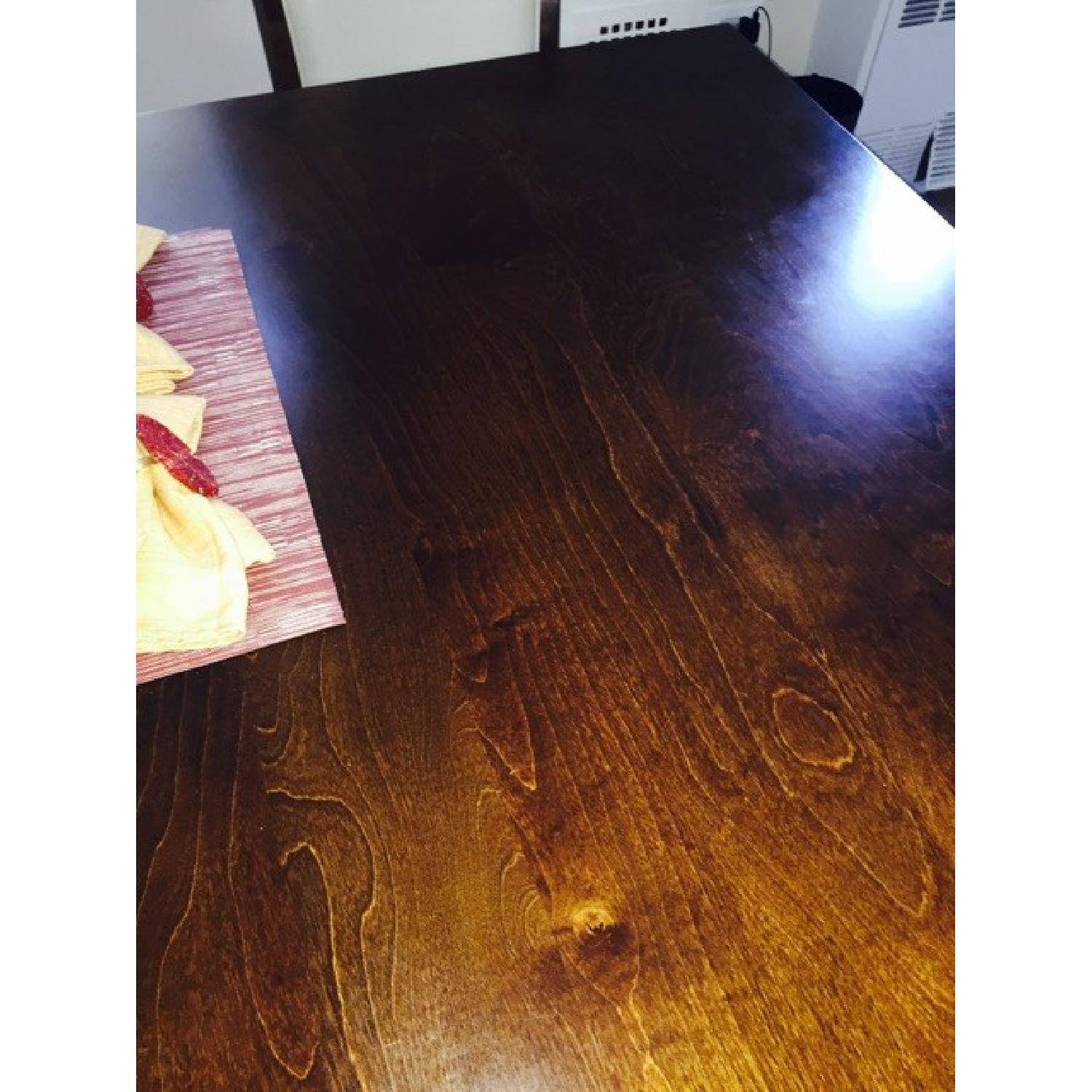 Furniture 7 Piece Cherry Wood Dining Room Set - AptDeco