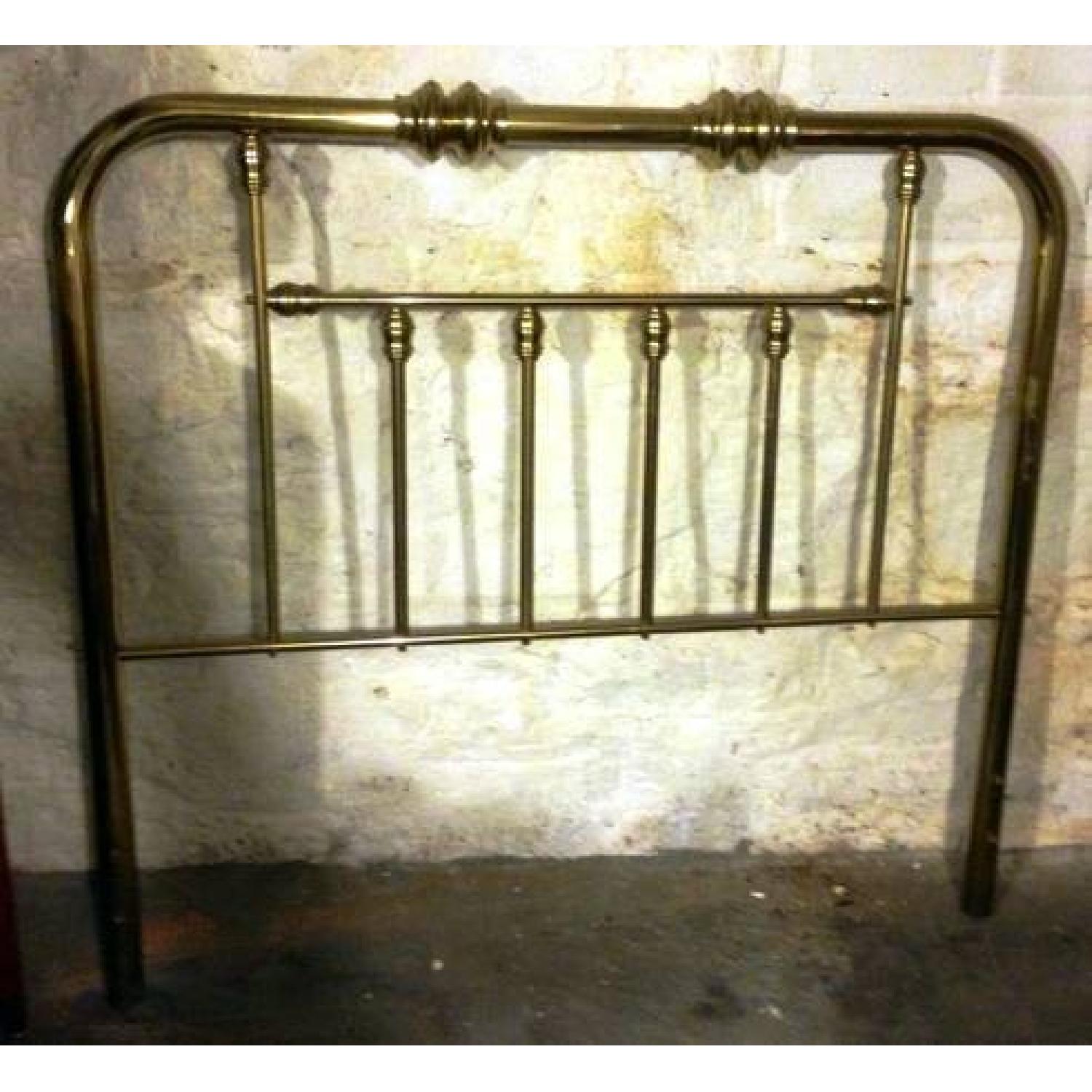 Antique Brass Full/Queen Headboard - image-1