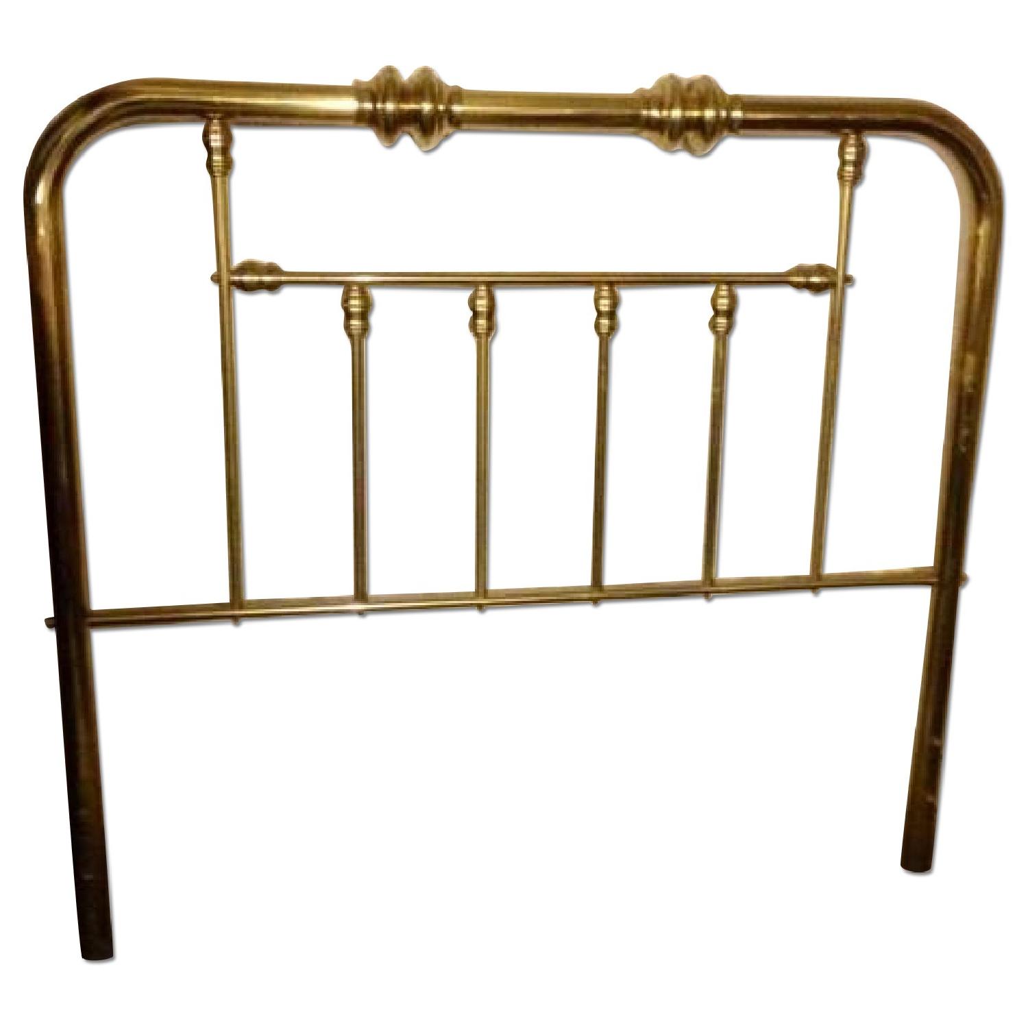 Antique Brass Full/Queen Headboard - image-0