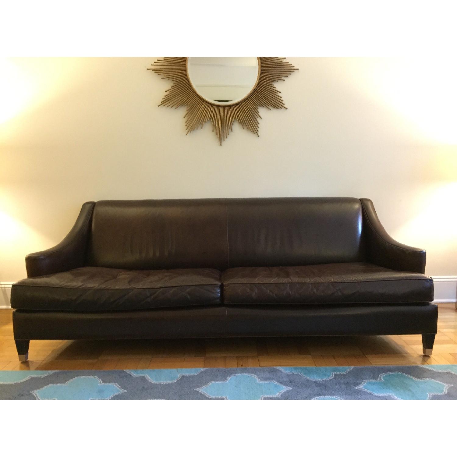Room & Board Leather Sofa - image-1