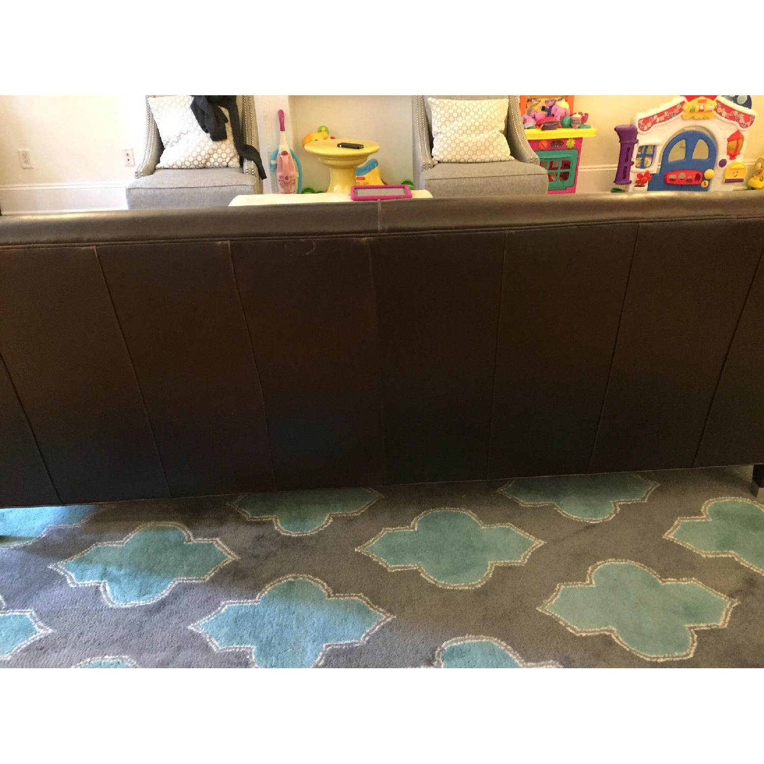 Room & Board Leather Sofa - image-4