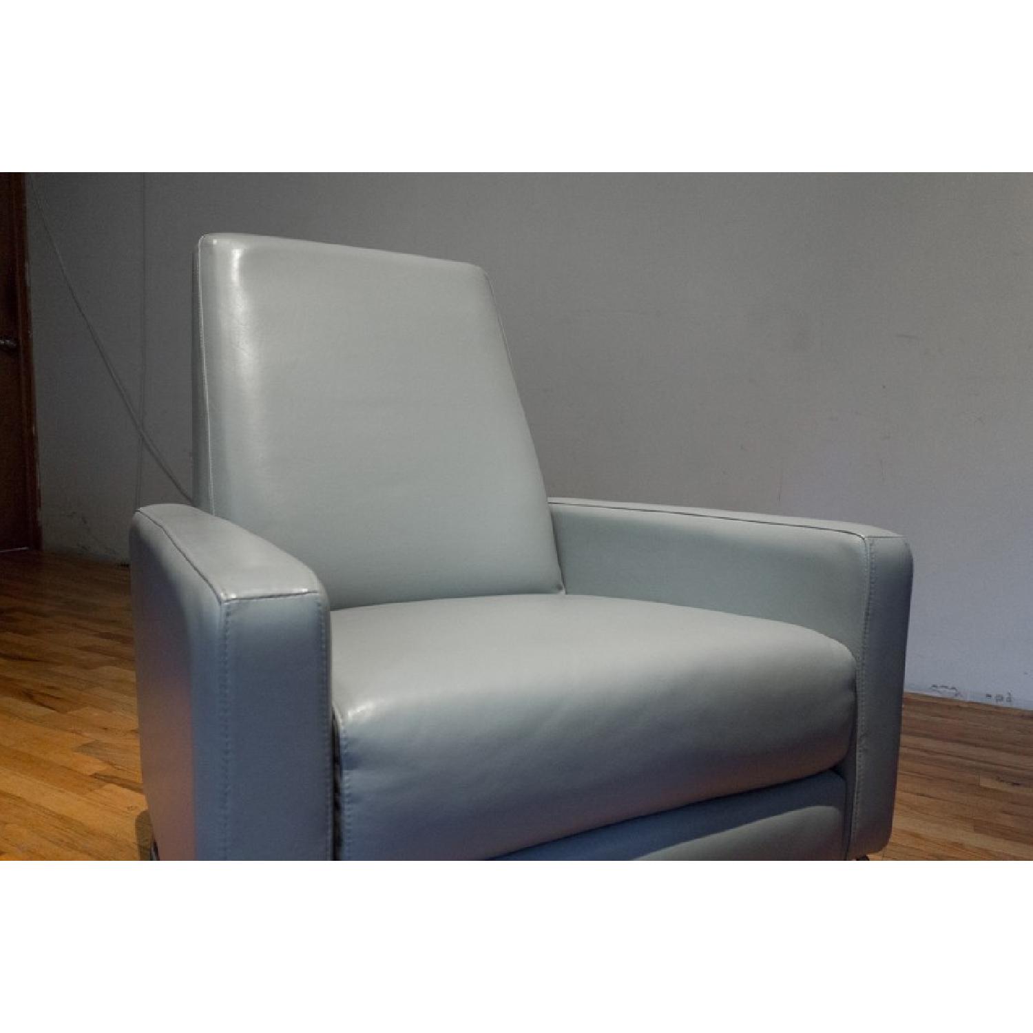 Design within Reach Mist Leather Flight Recliner - image-2
