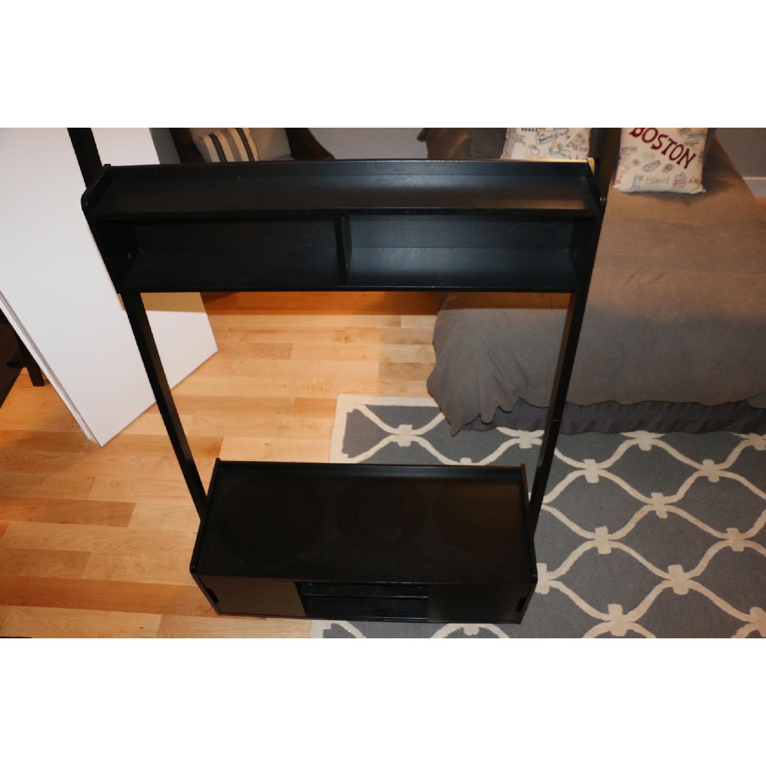 Leaning Ladder Entertainment Center w/ 2 Shelves - image-1