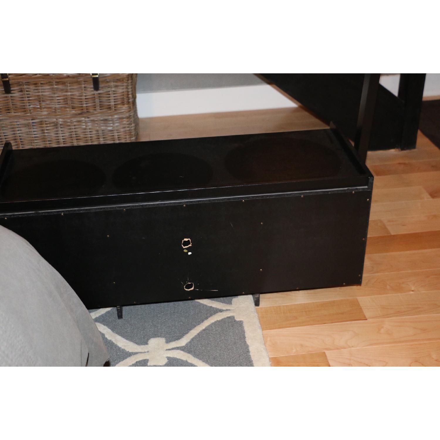 Leaning Ladder Entertainment Center w/ 2 Shelves - image-3