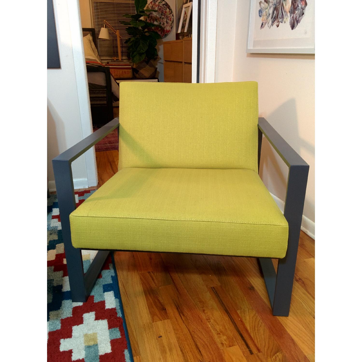 CB2 Specs Chair in Citron - image-1
