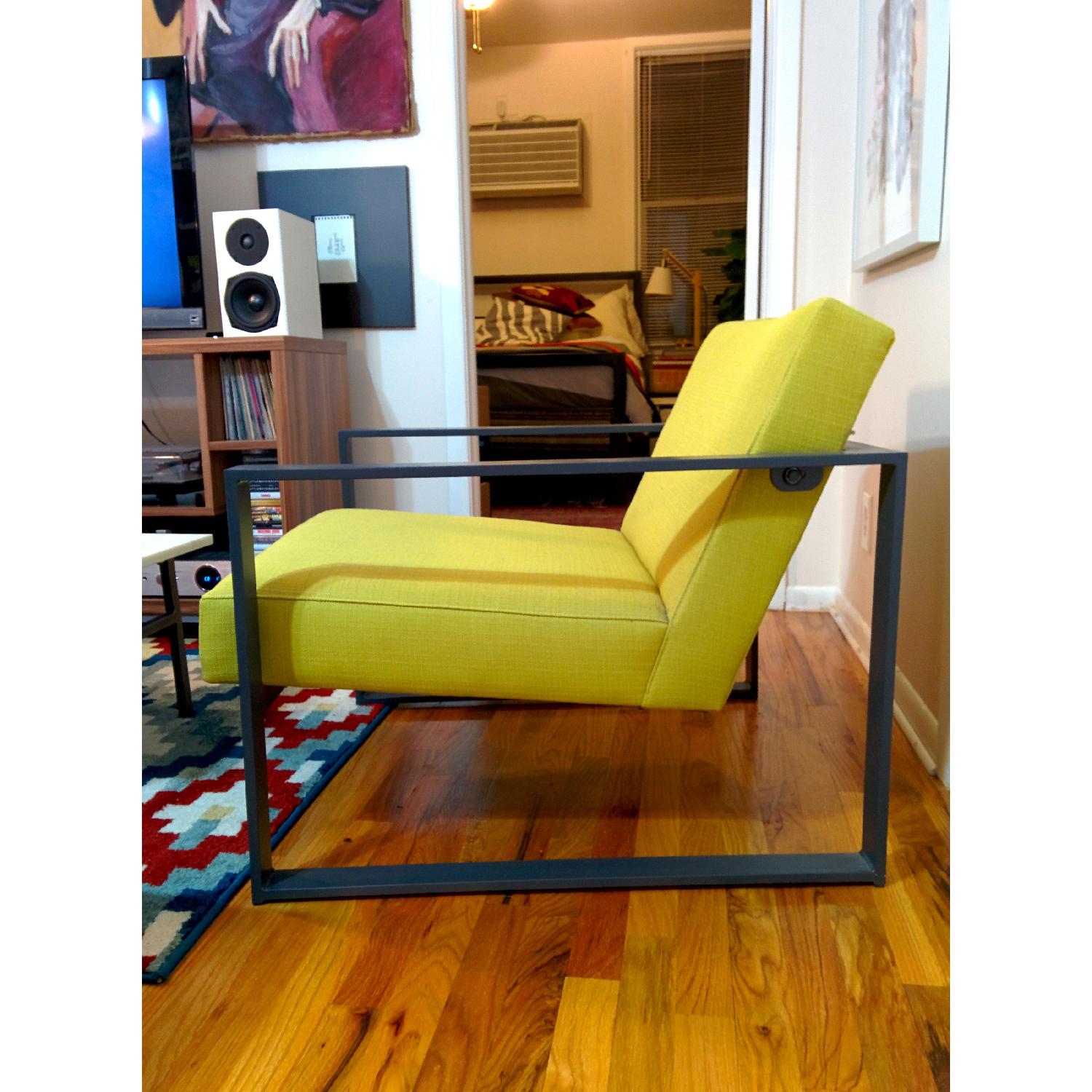 CB2 Specs Chair in Citron - image-2