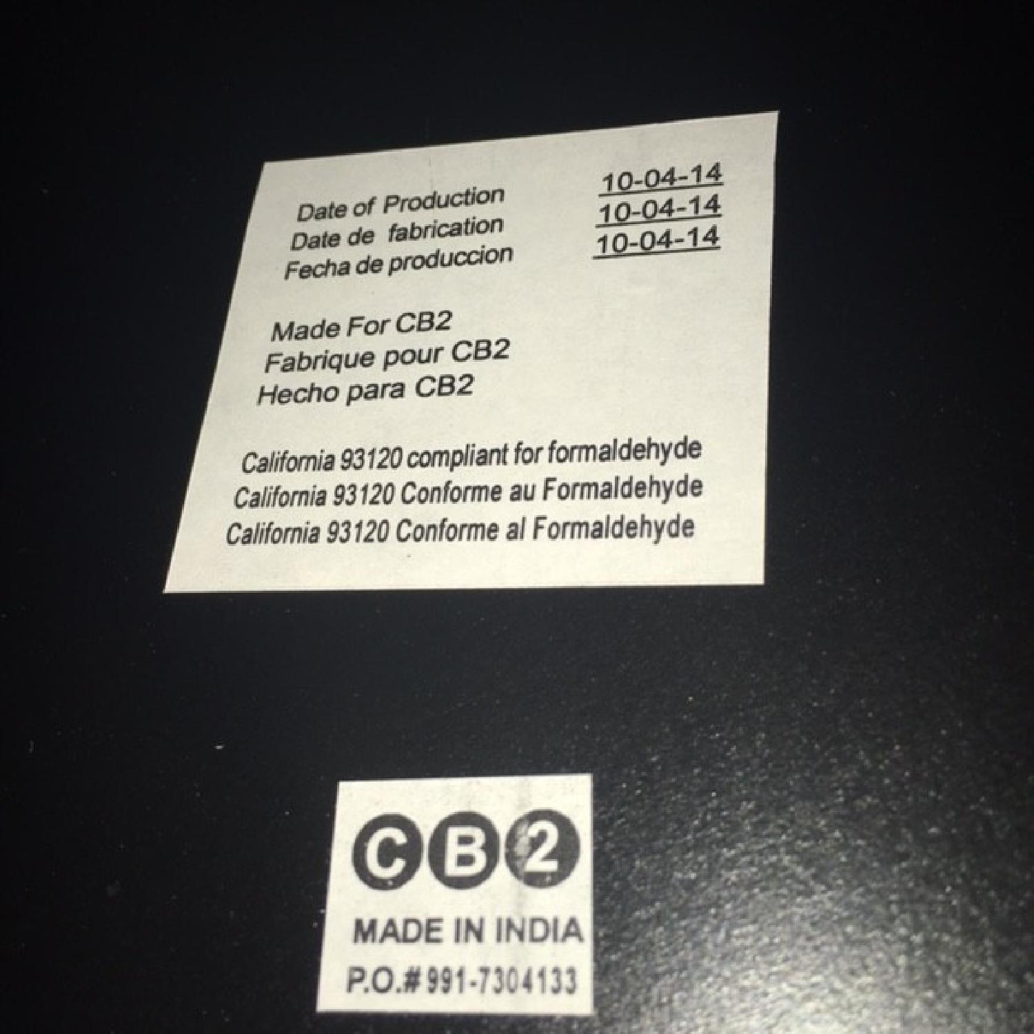 CB2 Hackney Marble Top Cocktail/Bistro Table - image-5