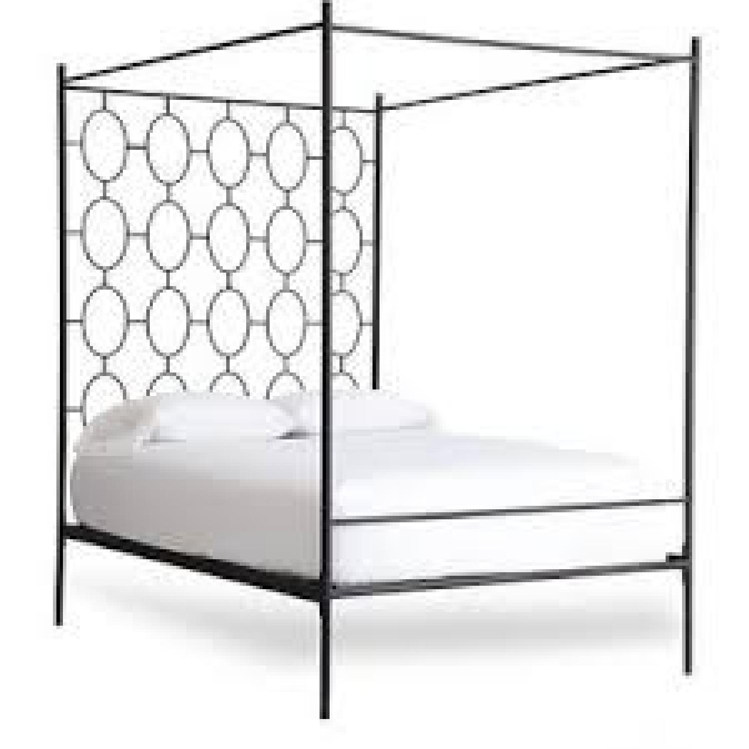 West Elm Ellipse Queen Canopy Bed - image-1