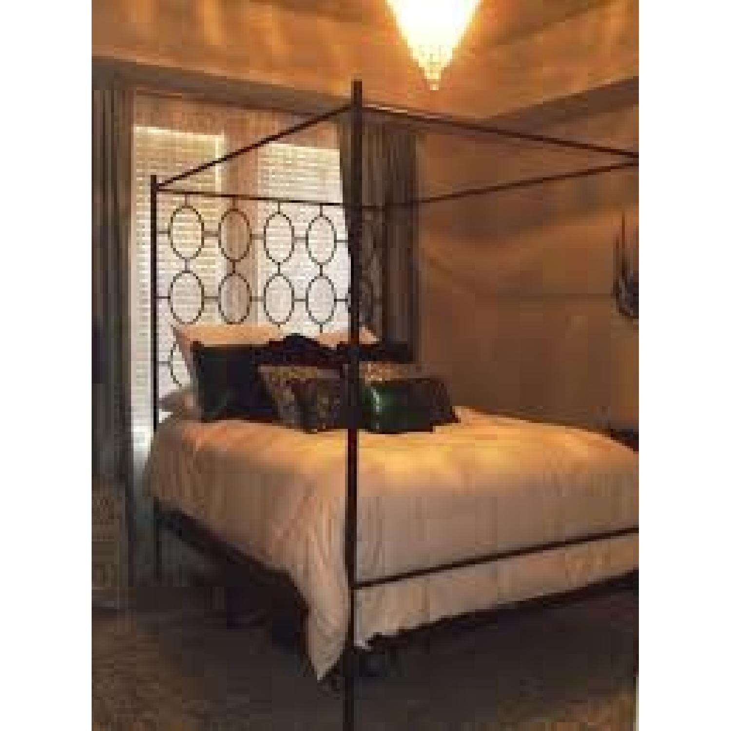 West Elm Ellipse Queen Canopy Bed - image-4