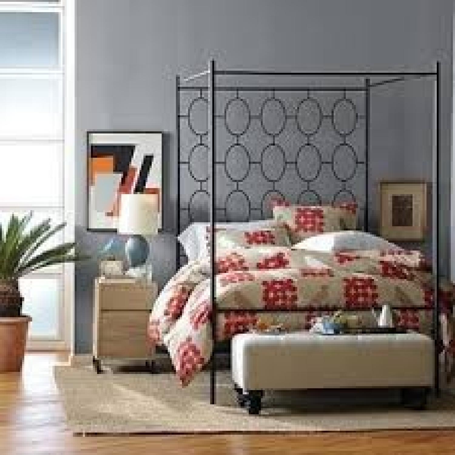 West Elm Ellipse Queen Canopy Bed - image-5